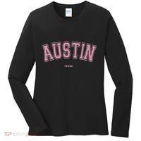 Austin Texas Tx Varsity Style On Austin Women's Long Sleeve Shirt thumb 0