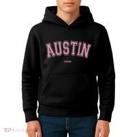 Austin Texas Tx Varsity Style On Austin Kids Hoodie thumb 4