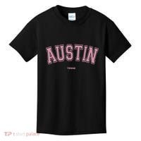 Austin Texas Tx Varsity Style On Austin Kids T-Shirt thumb 0