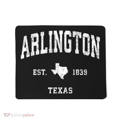 Arlington Texas Tx Vintage Athletic Mousepad