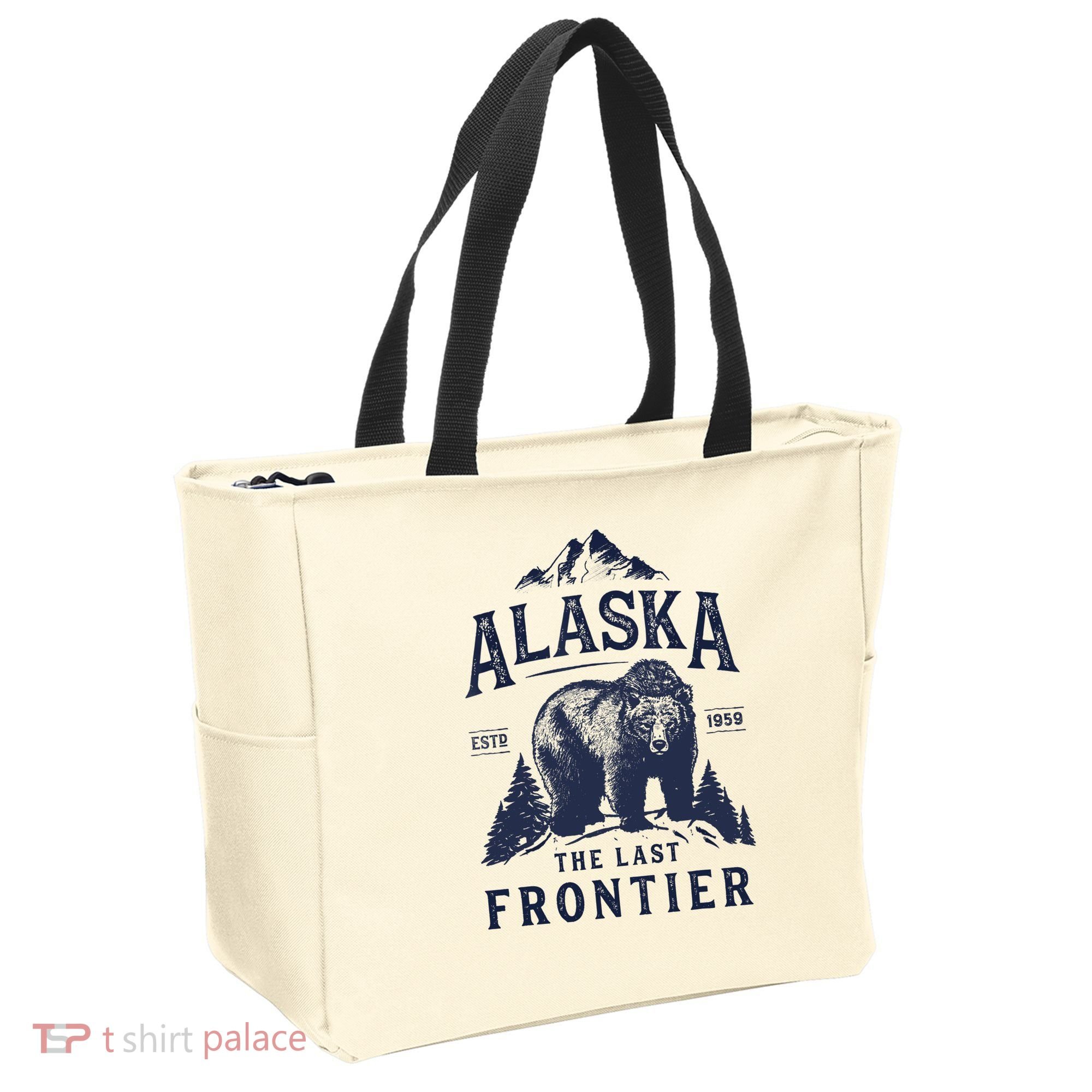 Alaska T The Last Frontier Bear Home Gifts Tote Bag
