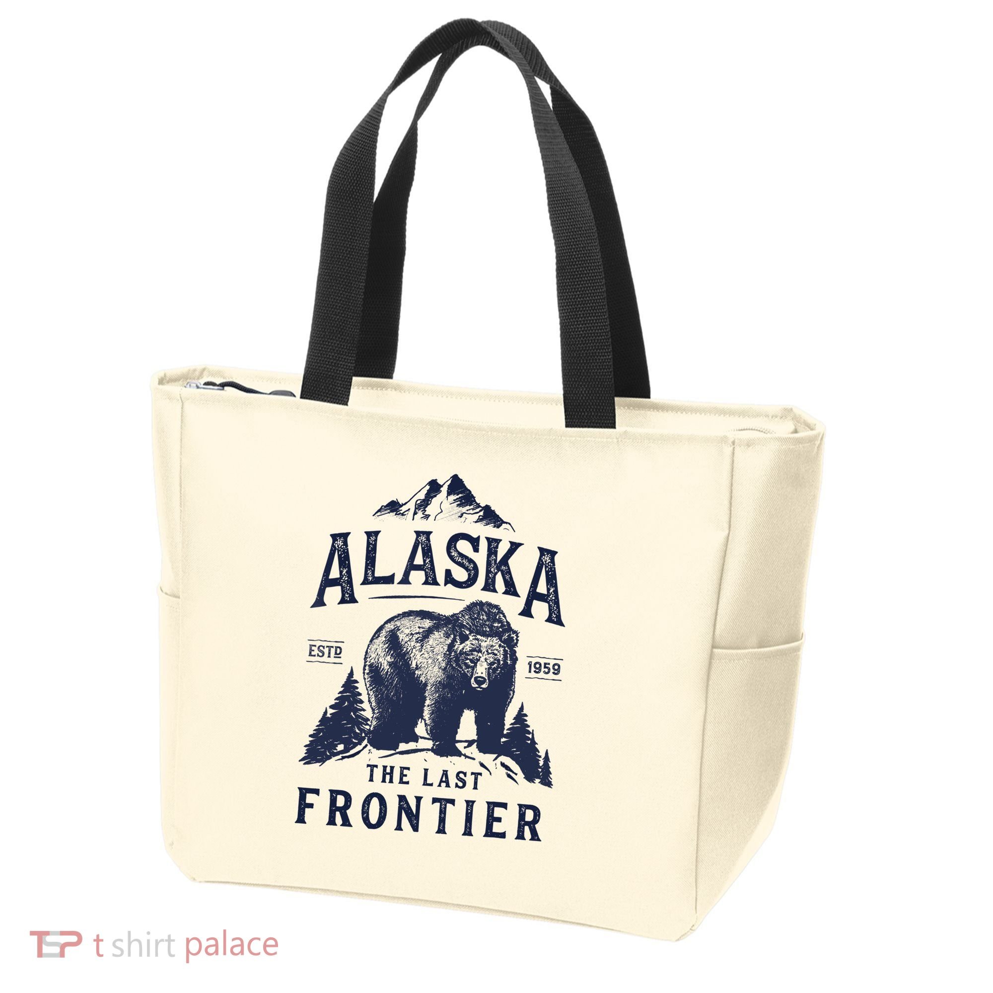 Alaska T The Last Frontier Bear Home Gifts Tote Bag
