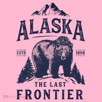 Alaska T The Last Frontier Bear Home Gifts Coaster thumb 2