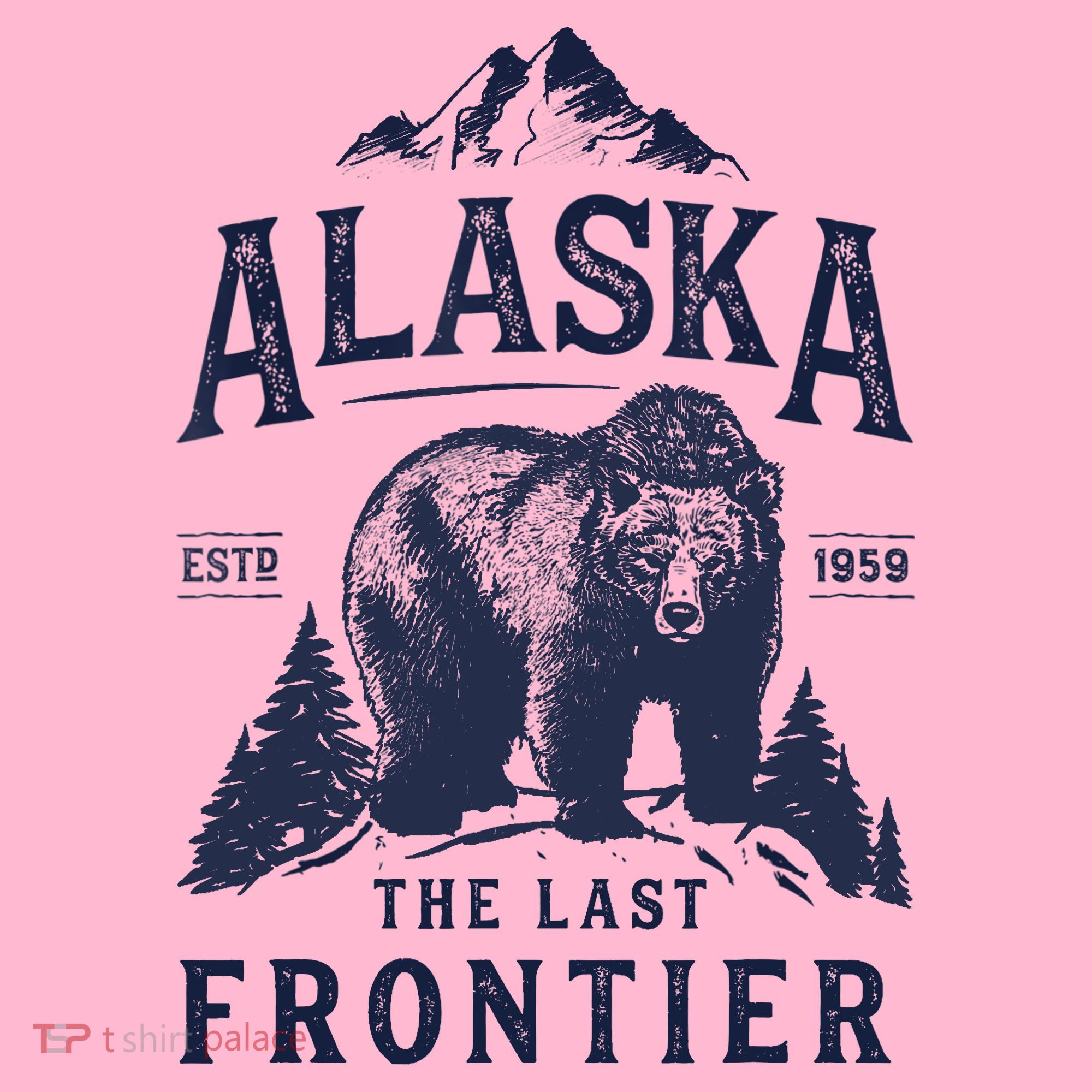 Alaska T The Last Frontier Bear Home Gifts Coaster