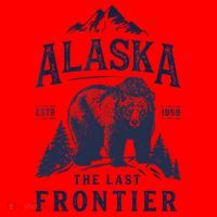 Alaska T The Last Frontier Bear Home Gifts Santa Hat thumb 1