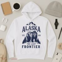 Alaska T The Last Frontier Bear Home Gifts Hoodie thumb 3