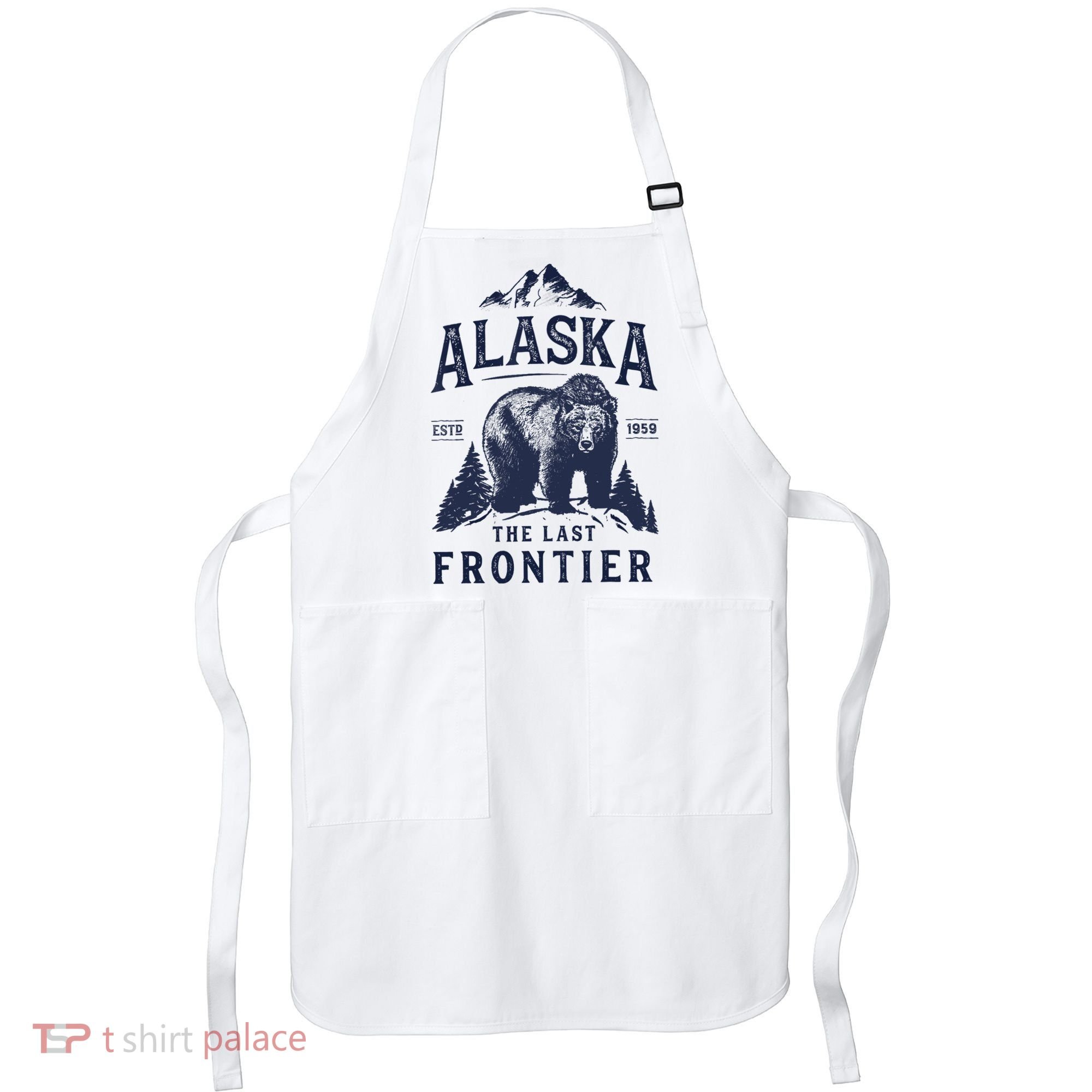 Alaska T The Last Frontier Bear Home Gifts Apron