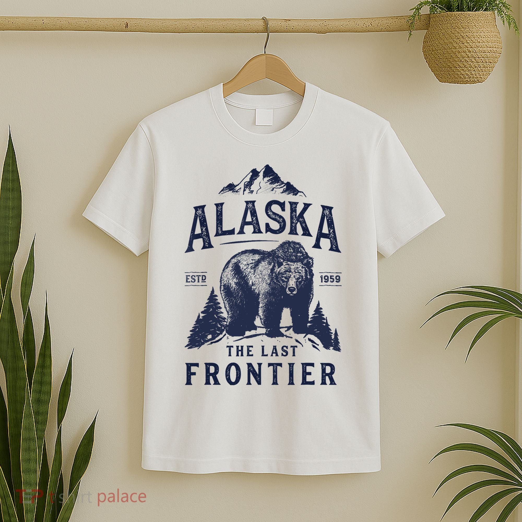 Alaska T The Last Frontier Bear Home Gifts T-Shirt