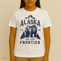 Alaska T The Last Frontier Bear Home Gifts T-Shirt thumb 4