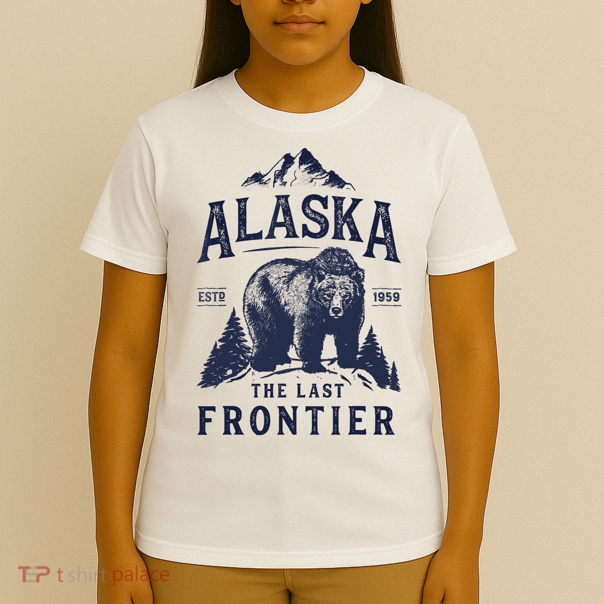 Alaska T The Last Frontier Bear Home Gifts T-Shirt