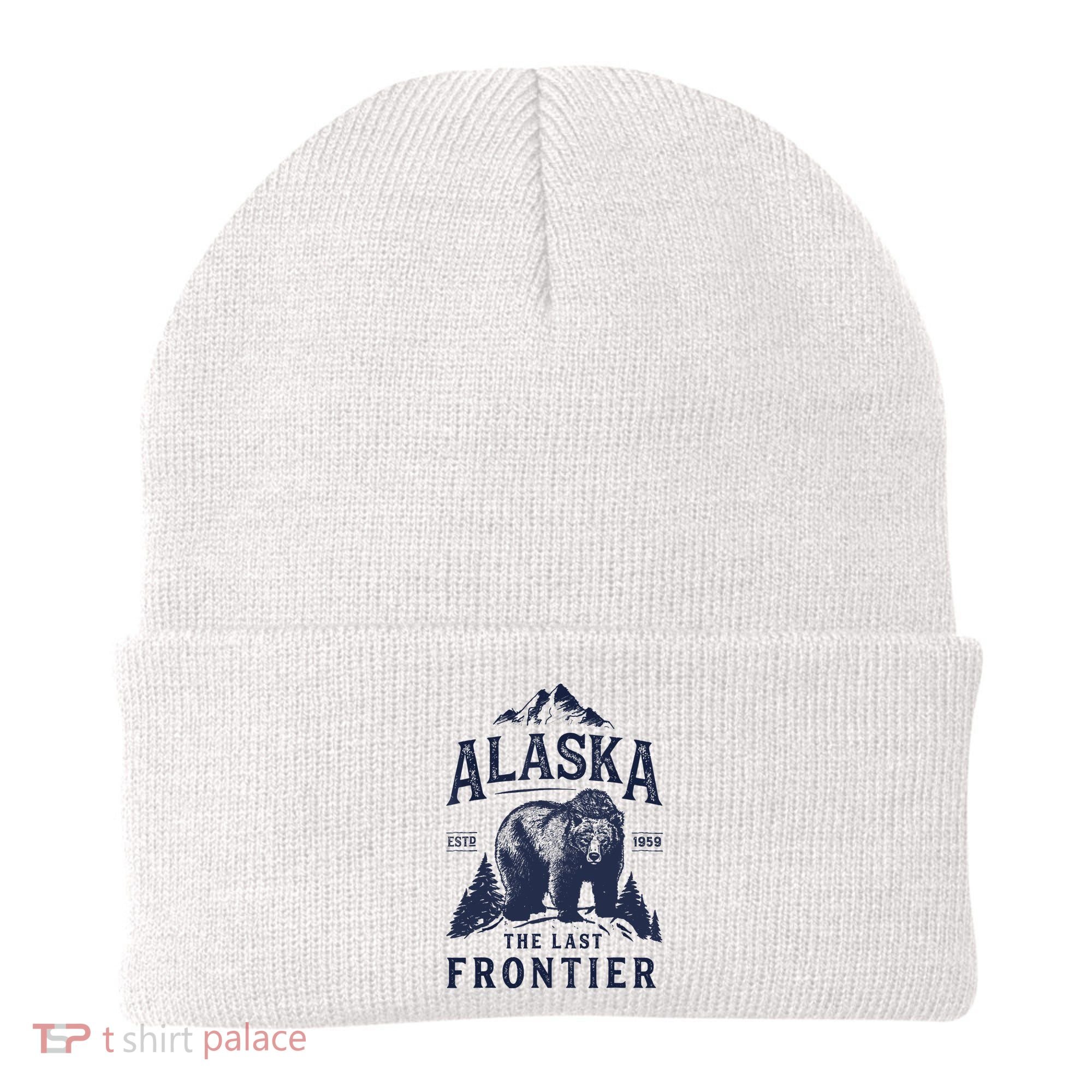 Alaska T The Last Frontier Bear Home Gifts Beanie