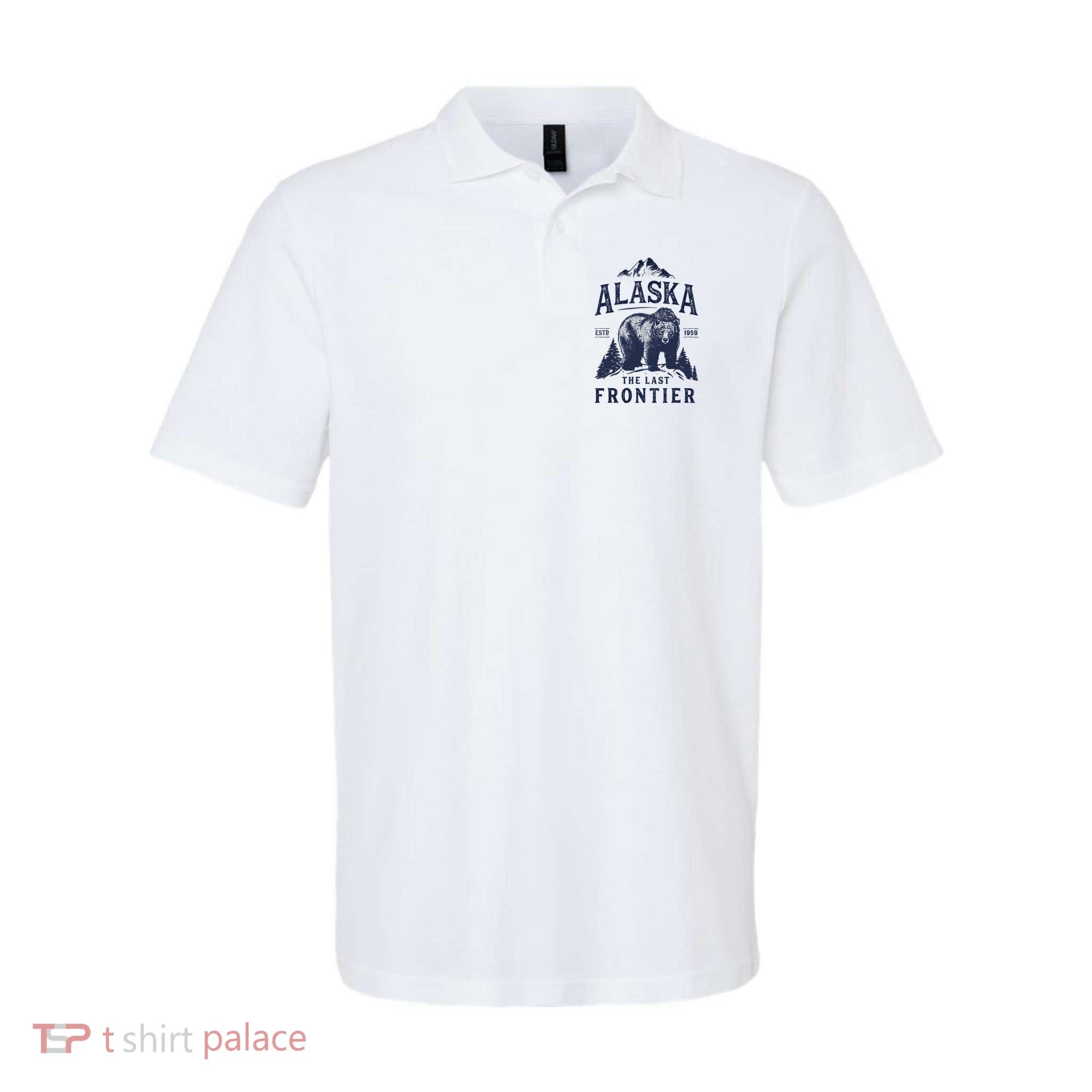 Alaska T The Last Frontier Bear Home Gifts Polo