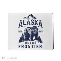 Alaska T The Last Frontier Bear Home Gifts Mousepad thumb 0
