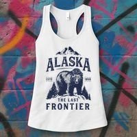 Alaska T The Last Frontier Bear Home Gifts Women's Tank Top thumb 3