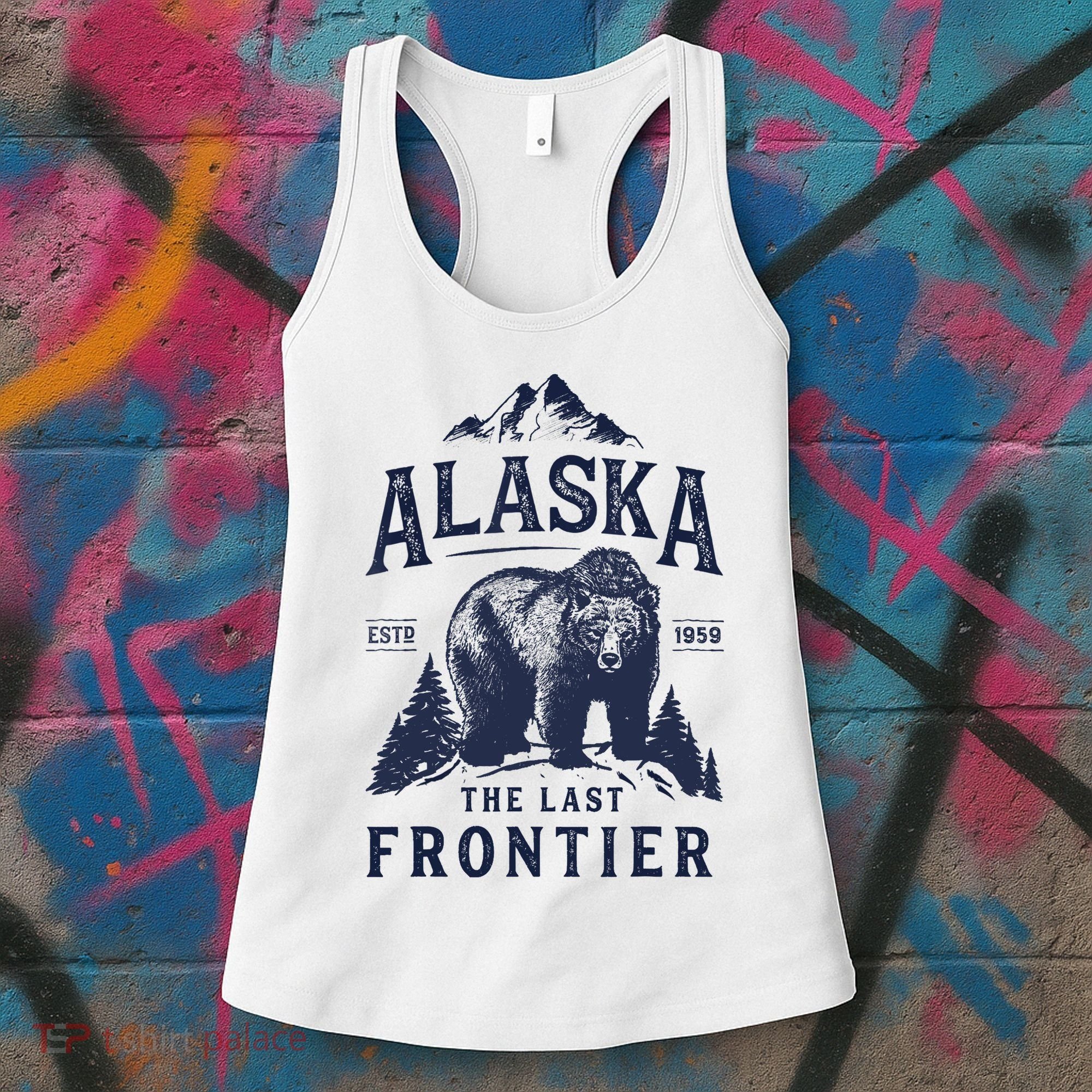 Alaska T The Last Frontier Bear Home Gifts Women's Tank Top
