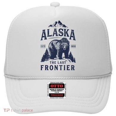 Alaska T The Last Frontier Bear Home Gifts Hat