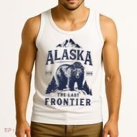Alaska T The Last Frontier Bear Home Gifts Tank Top thumb 3