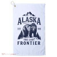 Alaska T The Last Frontier Bear Home Gifts Golf Towel thumb 0
