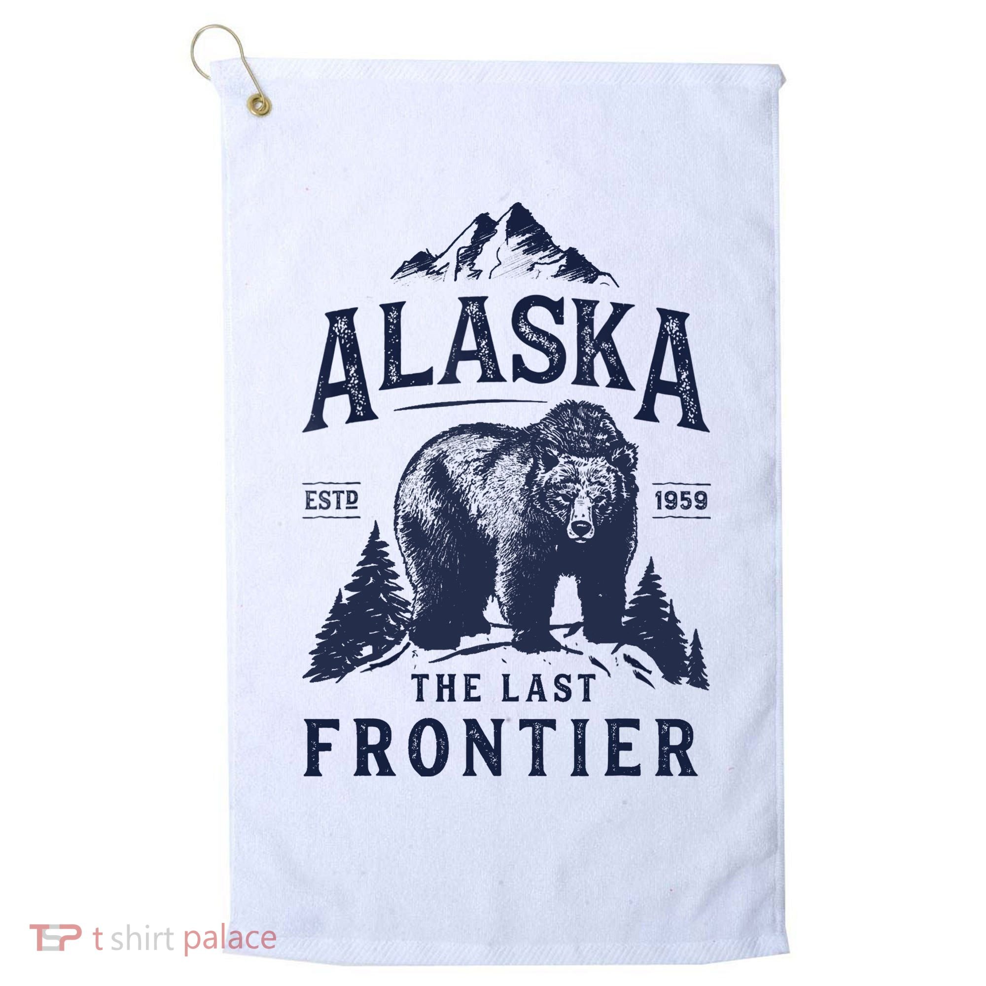 Alaska T The Last Frontier Bear Home Gifts Golf Towel