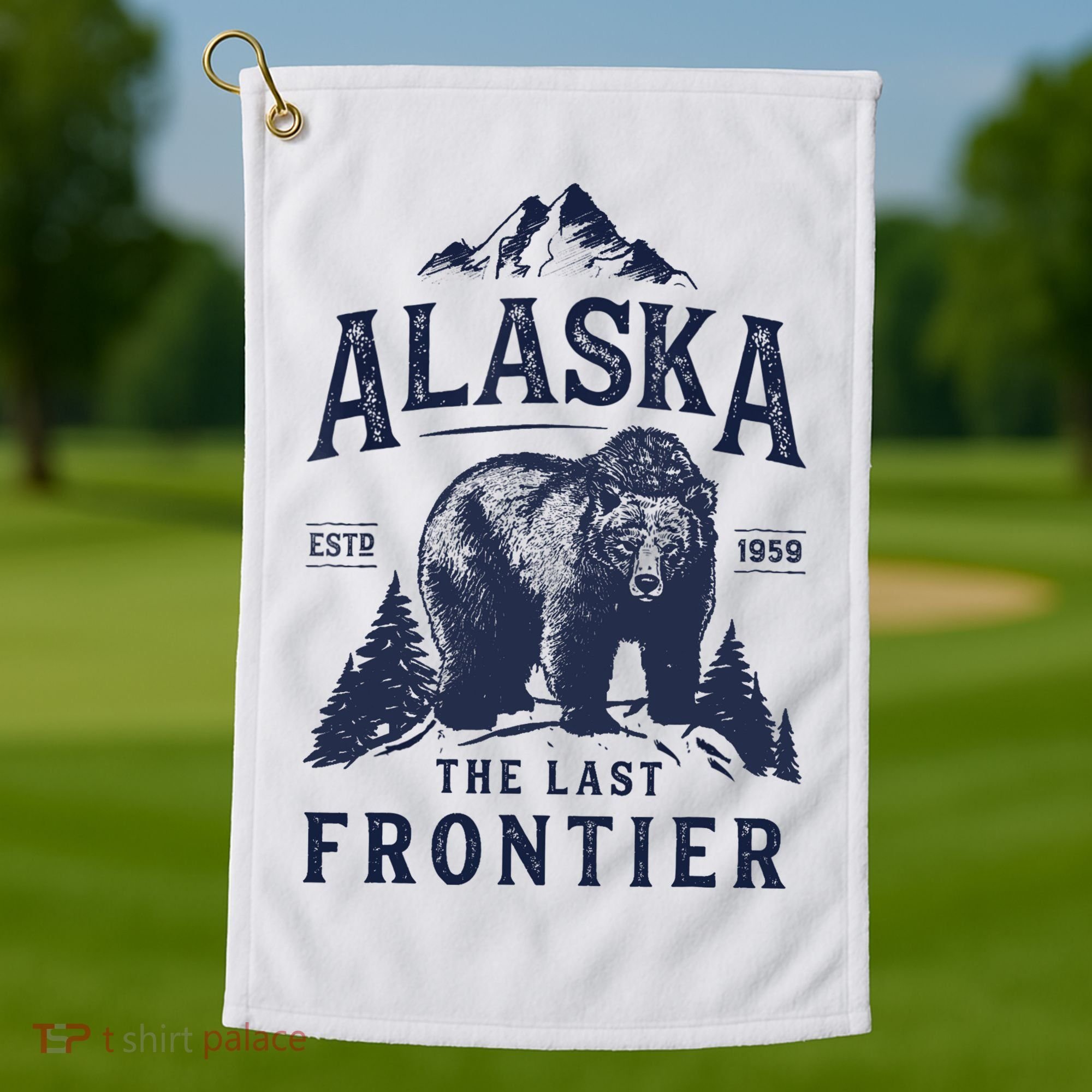 Alaska T The Last Frontier Bear Home Gifts Golf Towel