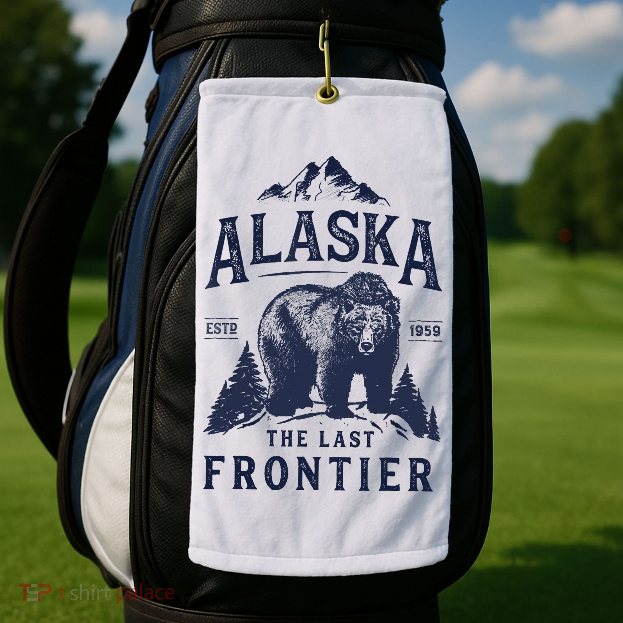 Alaska T The Last Frontier Bear Home Gifts Golf Towel