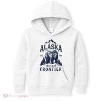 Alaska T The Last Frontier Bear Home Gifts Kids Hoodie thumb 0