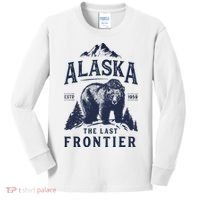 Alaska T The Last Frontier Bear Home Gifts Kids Long Sleeve Shirt thumb 0