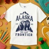 Alaska T The Last Frontier Bear Home Gifts Kids T-Shirt thumb 3