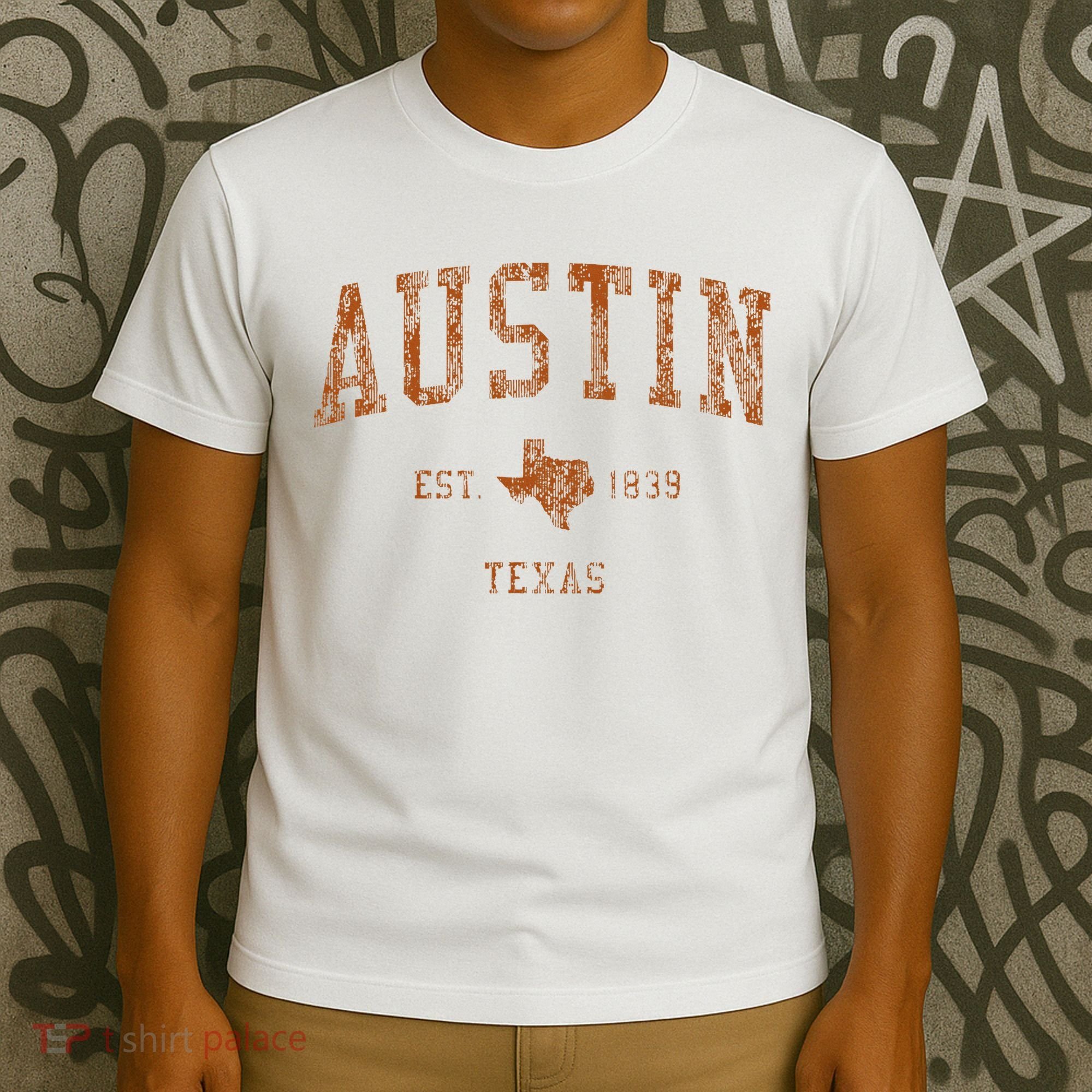 Austin Texas Tx Vintage Athletic Sports T-Shirt