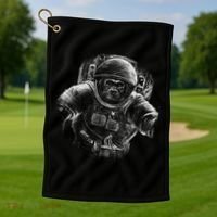 Ape To The Moon Golf Towel thumb 1