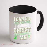 All Things Through Christ Spinal Cord Injury Awareness Coffee Mug thumb 1