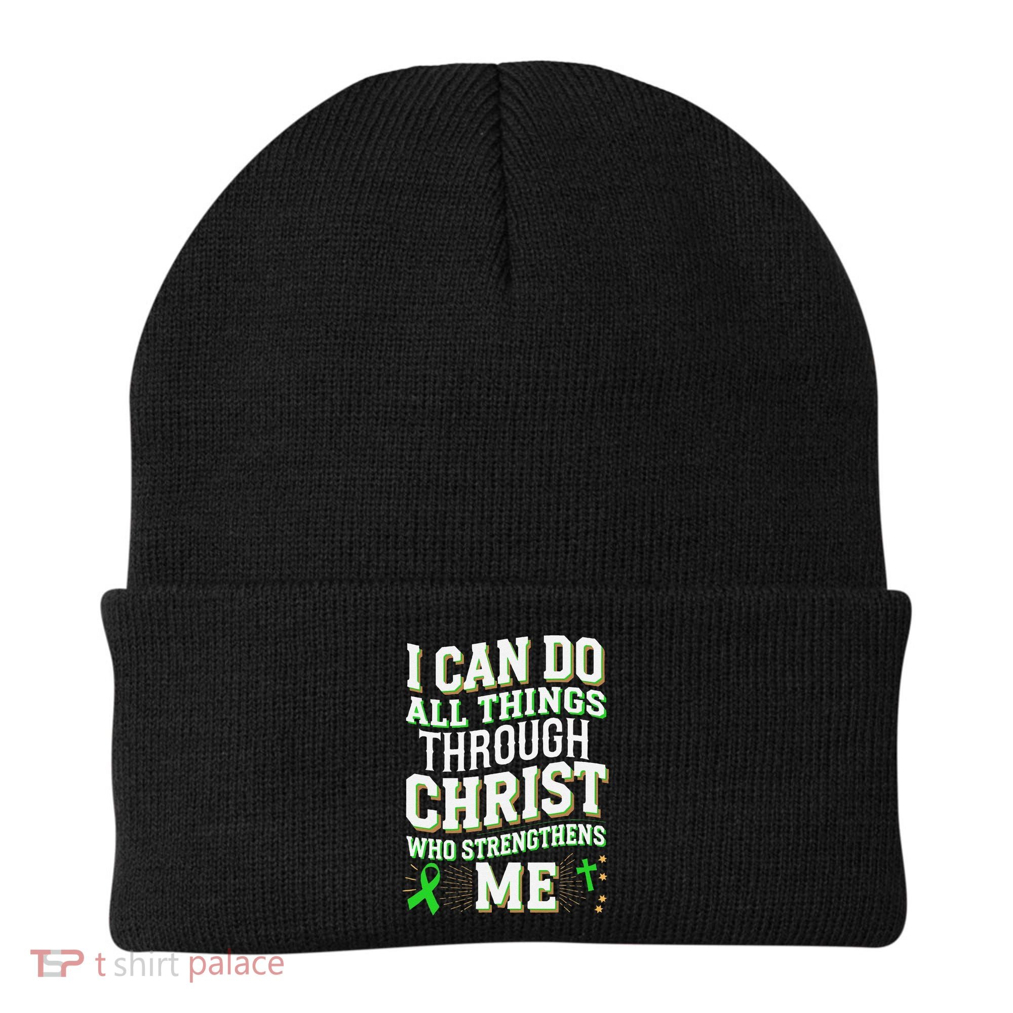All Things Through Christ Spinal Cord Injury Awareness Beanie