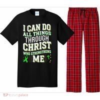 All Things Through Christ Spinal Cord Injury Awareness Pajama Set thumb 0