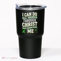 All Things Through Christ Spinal Cord Injury Awareness Tumbler thumb 0