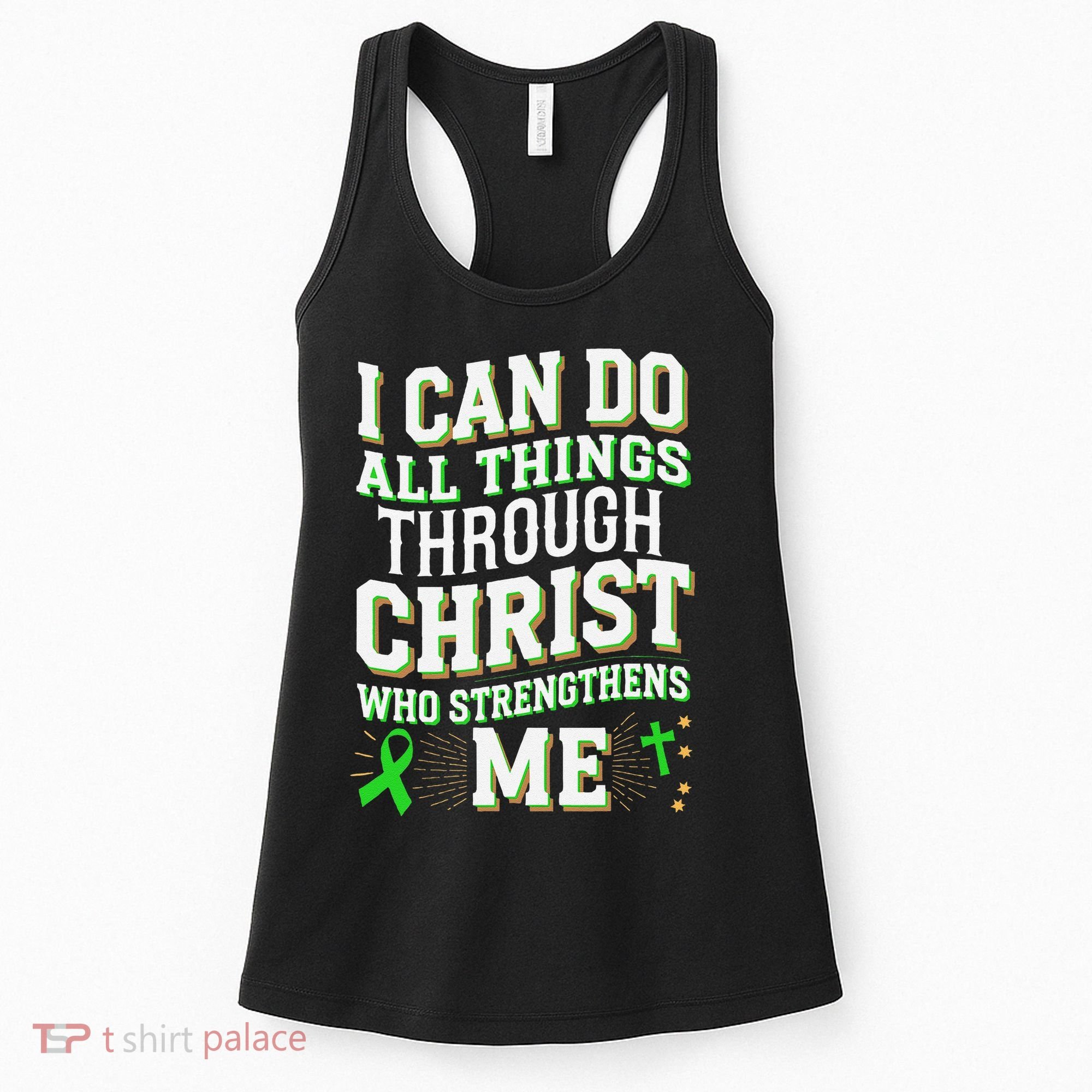 All Things Through Christ Spinal Cord Injury Awareness Women's Tank Top