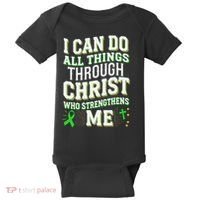 All Things Through Christ Spinal Cord Injury Awareness Baby Bodysuit thumb 0