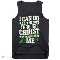 All Things Through Christ Spinal Cord Injury Awareness Tank Top thumb 0