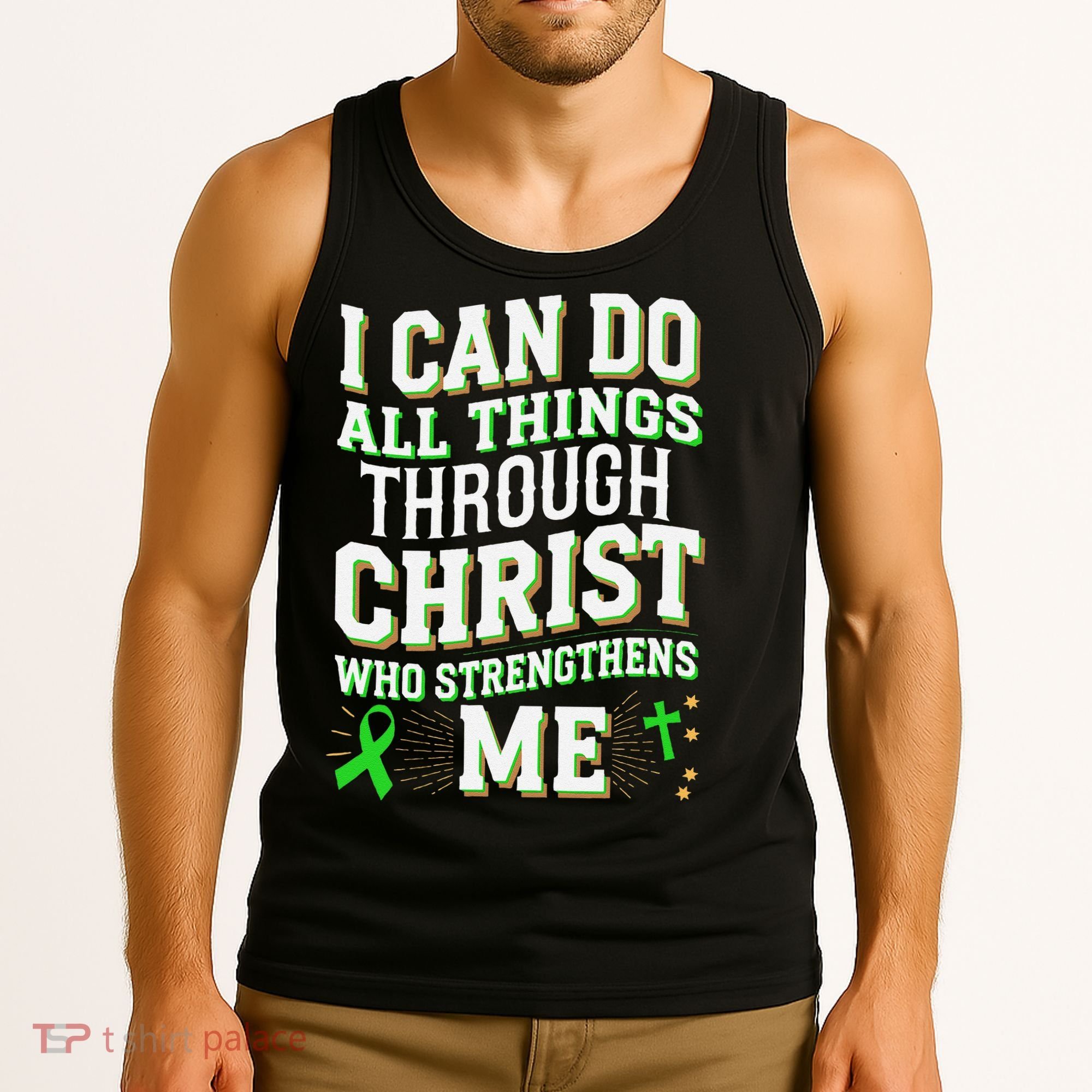 All Things Through Christ Spinal Cord Injury Awareness Tank Top