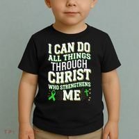 All Things Through Christ Spinal Cord Injury Awareness Toddler T-Shirt thumb 2