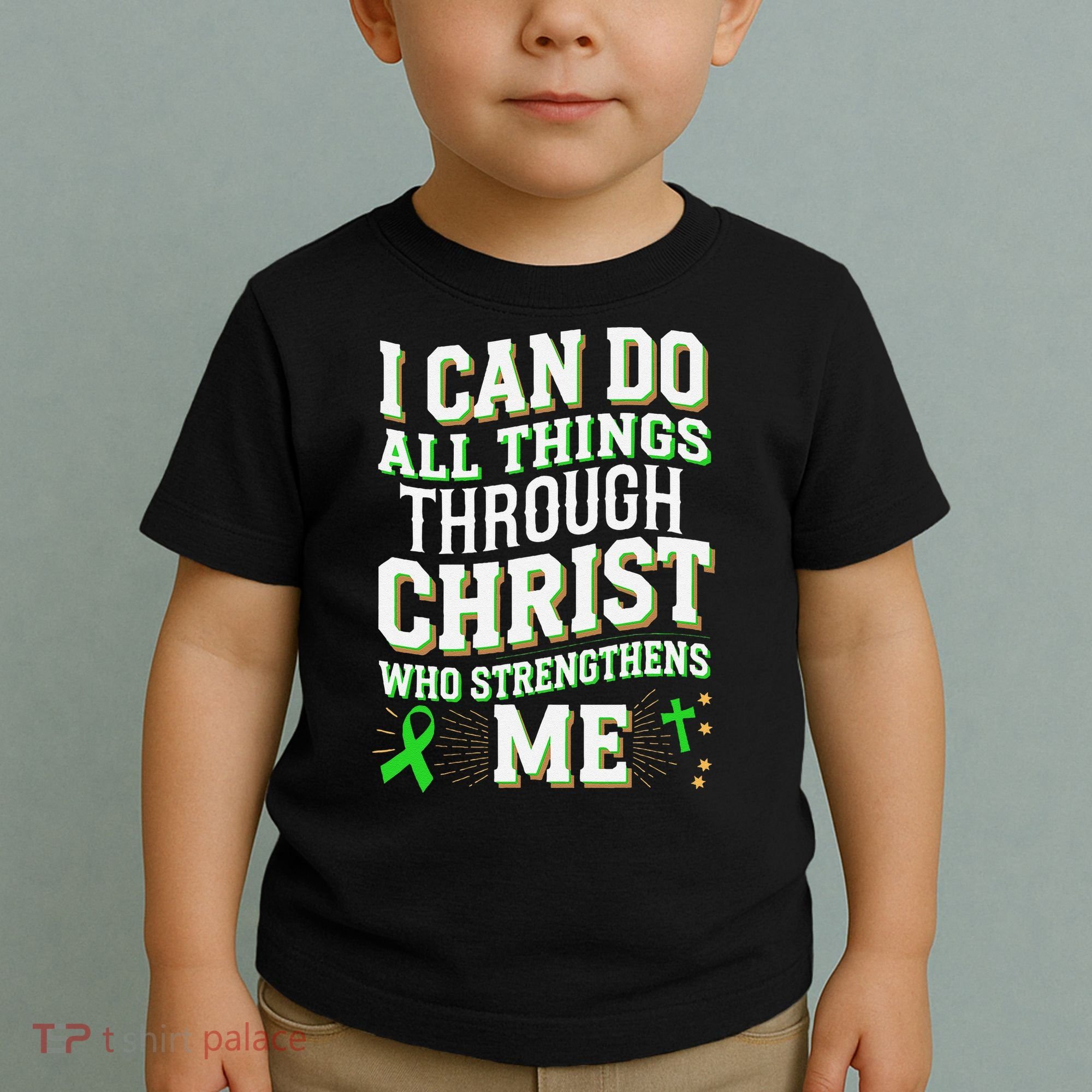 All Things Through Christ Spinal Cord Injury Awareness Toddler T-Shirt