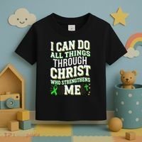 All Things Through Christ Spinal Cord Injury Awareness Toddler T-Shirt thumb 3