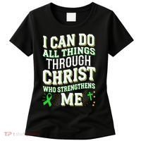 All Things Through Christ Spinal Cord Injury Awareness Women's T-Shirt thumb 0