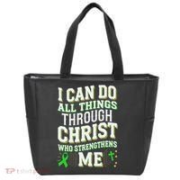 All Things Through Christ Spinal Cord Injury Awareness Tote Bag thumb 0