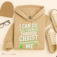 All Things Through Christ Spinal Cord Injury Awareness Hoodie thumb 4