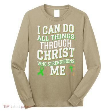 All Things Through Christ Spinal Cord Injury Awareness Long Sleeve Shirt