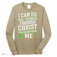 All Things Through Christ Spinal Cord Injury Awareness Long Sleeve Shirt thumb 0