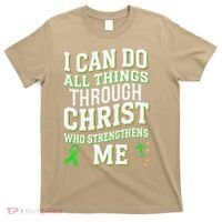 All Things Through Christ Spinal Cord Injury Awareness T-Shirt thumb 0