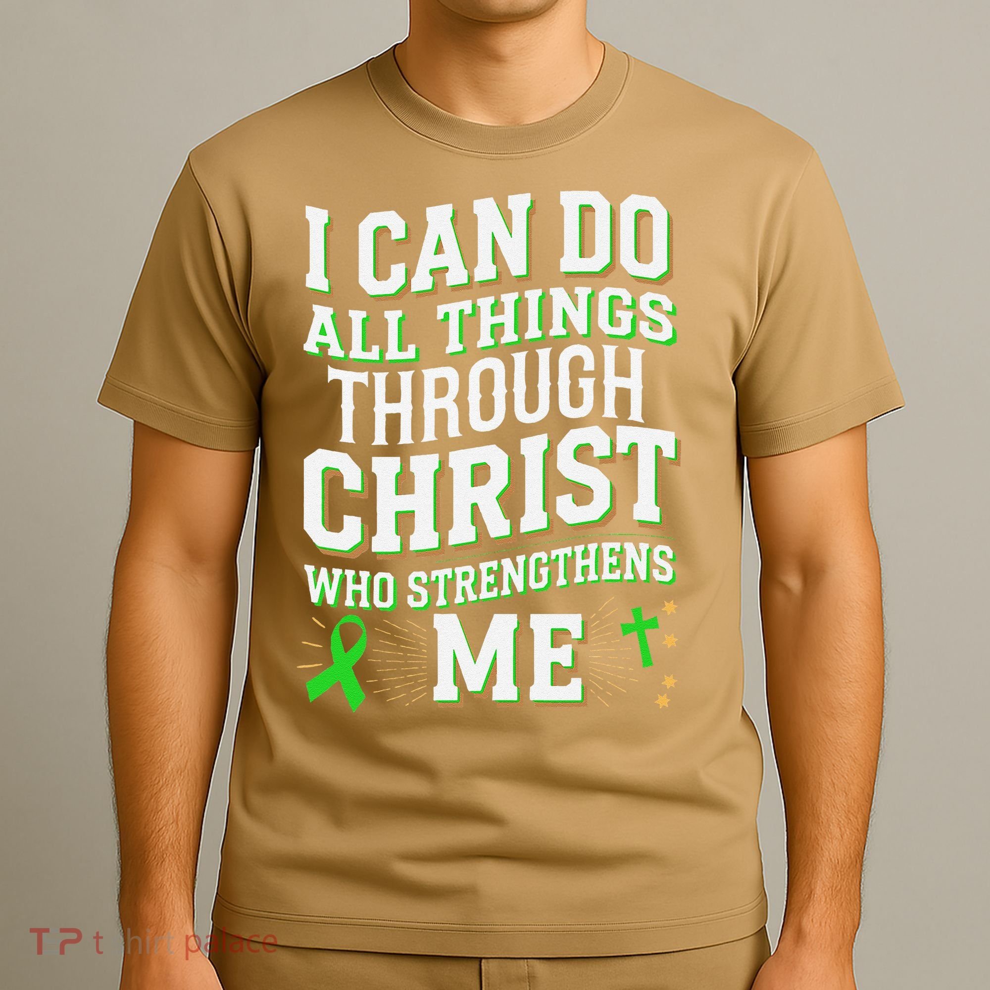 All Things Through Christ Spinal Cord Injury Awareness T-Shirt