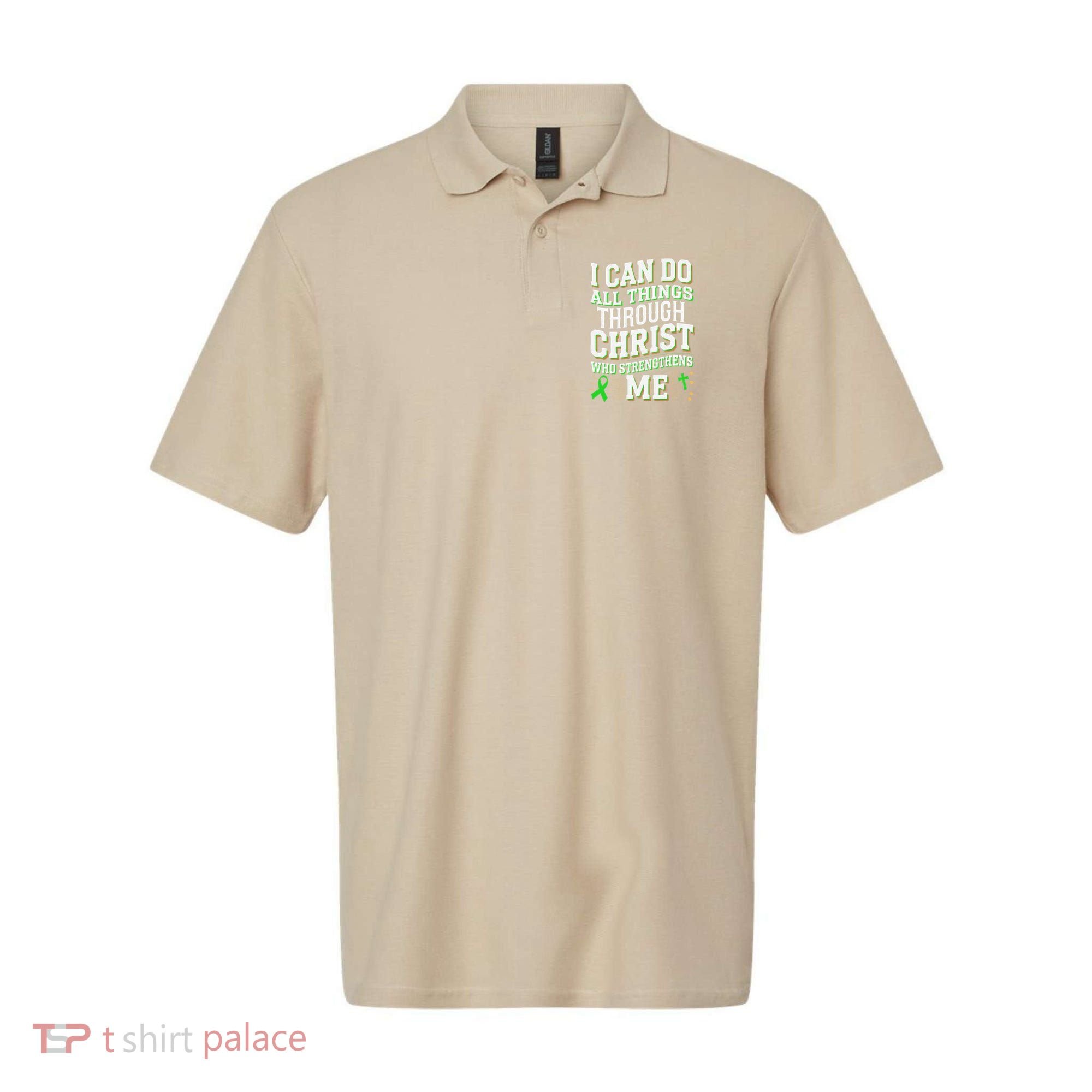 All Things Through Christ Spinal Cord Injury Awareness Polo