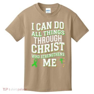 All Things Through Christ Spinal Cord Injury Awareness Kids T-Shirt